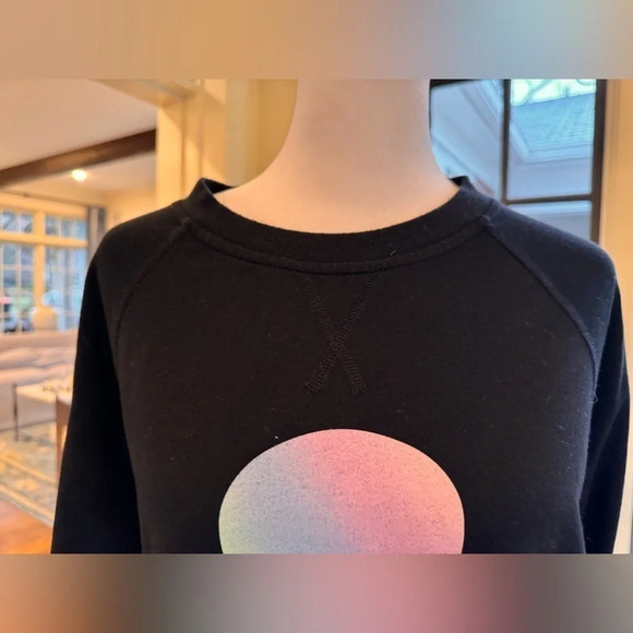 SOUL by SOULCYCLE Women’s Black Rainbow Raglan Long Sleeve Tee - Picture 5 of 10